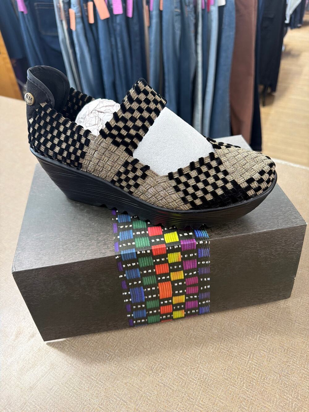 Bernie Mev Lulia Wedge Mary Jane Style shoe women's size 41